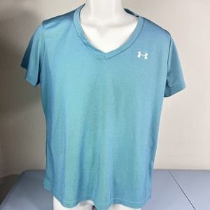 UNDER ARMOUR Athletic T-Shirt Mens Size L Short Sleeve Workout HeatGear